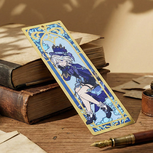 Marcapáginas Promocionales con Diseño Personalizado, Marcapáginas de Metal con Diseño de Anime y Dibujos Animados, Impresión Tipográfica, Chapados en Oro, con Borla - Product Image 6