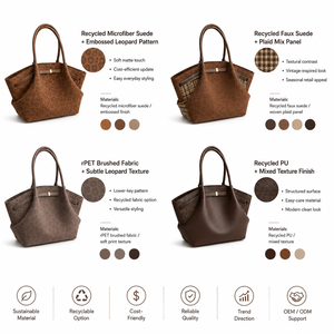 Sac à main en daim à imprimé léopard avec logo personnalisé pour femmes, sac fourre-tout de grande capacité <span class=keywords><strong>marron</strong></span>, sac à bandoulière rétro, vente en gros OEM/ODM - Product Image 3