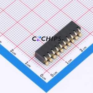 EDSP10SGLFNTR04 DIP Switch Switch Single Pole Single Throw 10 2.54mm 25mA - Product Image 1