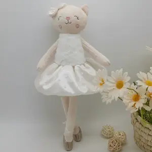 2023 혁신적인 제품 사용자 정의 만든 부드러운 박제 동물 독특한 발레리나 긴 다리 봉제 고양이 장난감
