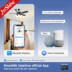 1stshine 천장 팬 빛 유럽 스타일 거실 레스토랑 <span class=keywords><strong>5</strong></span> 블레이드 장식 천장 팬 빛 - Product Image 6