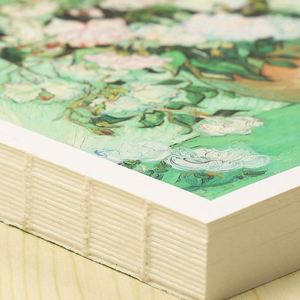 Wholesale Promotional 8K 16K Hardcover Leather Sketch Notebook for School Students Artists Drawing A5 Size Thread Sewing Bound - Product Image 4