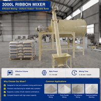 Usine de fabrication de mortier sec industriel, ligne complète de mélange et d'emballage pour poudre de mastic, 2-10 TPH, CE ISO, personnalisable
