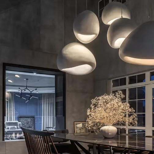 Nordic Wabi Sabi Pendant Lights Modern LED Ceiling Chandelier Lights for Living Room Bedroom Dining Room Home Decor Hanging Lamp · image 2
