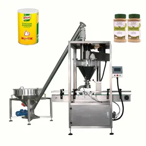 Food Factory Powder Filling Machine For Spicy/milk Powder/coconut Powder Filling Tin Can Sealer