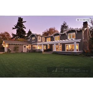 Maison préfabriquée HEGE, villa à ossature légère en acier, style artisanal HG-VI7061922, solution de projet globale - Product Image 1
