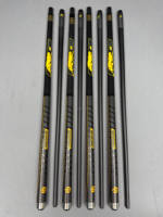 Queue de billard et de snooker Premium Preoaidr Série 314 en fibre de verre noire, avec pointe de 14 mm, pour jump et break