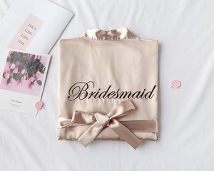 Wholesale Color Bridesmaid Silk <strong>Satin</strong> Kimono <strong>Robes</strong> Luxury Bridal <strong>Robe</strong> Bridesmaid Dresses <strong>Robes</strong> Women's Sleepwear - Product Image 3