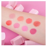 MLM Bâton de maquillage fard à joues en forme de coeur Blush en gelée rose végétale personnalisé imperméable à l'eau Logo personnalisé maquillage pour le visage refroidissement étanche à l'eau