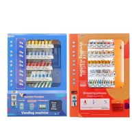 Distributeurs automatiques sans personnel entièrement automatiques à écran tactile de petite et moyenne taille pour l'exportation, acceptant billets, pièces et cartes de crédit