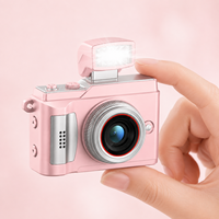 Mini caméra numérique DC21 2MP 720P, caméra de poche rétro en forme de bouton, écran IPS LED de 0,96 pouce, flash, microSD, partage Android, 5 filtres