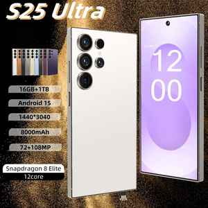 Smartphone S25 Ultra 5G le plus vendu 2025 – Haute Performance, Écran <span class=keywords><strong>OLED</strong></span> 2K de 6,9 pouces 144Hz, Processeur Snapdragon 8 Gen3, Caméra Arrière 108MP, 16Go+1To, 5G - Product Image 1