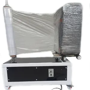 Pikap plastik karton kutu Shrink streç Film palet/havaalanı bagaj sarma makinesi otomatik