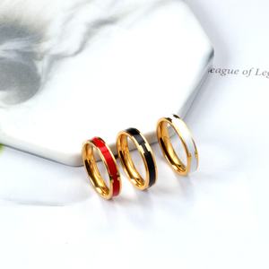 Anillo Unisex de Acero Inoxidable, Diseño Creativo y Moderno, Estilo Vintage Blanco Simple para Parejas - Product Image 3