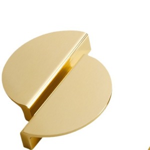 Modern and Simple Semi-circular Aluminum Alloy Paired <b>Black</b> Handle - Product Image 1