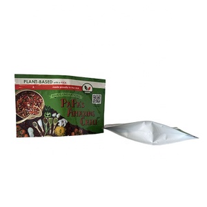 Finition brillante papier d'aluminium Doypack support pochette à fermeture éclair barrière en plastique Snack alimentaire sac aliments congelés chili poudre Mylar sac de rangement - Product Image 4