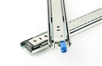 SS2053LK Glissière de tiroir rétractable à extension complète de 53mm avec serrure, acier inoxydable 304, résistant à la corrosion