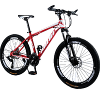 Vélo de montagne tout-terrain haut de gamme pour adultes 2024, 24/26/27,5 pouces, cadre en aluminium, acier, carbone, frein à disque, suspension intégrale, prix abordable