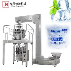 JIEKE Automatic Vffs 1 kg grain packaging machine ice cube bag pickle shrimp mushroom leaf pet food packing machine