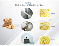 Multifunctionele CHD330 Weegbree Chips Snijmachine Fruit Dicing Commerciële Groente Snijmachine