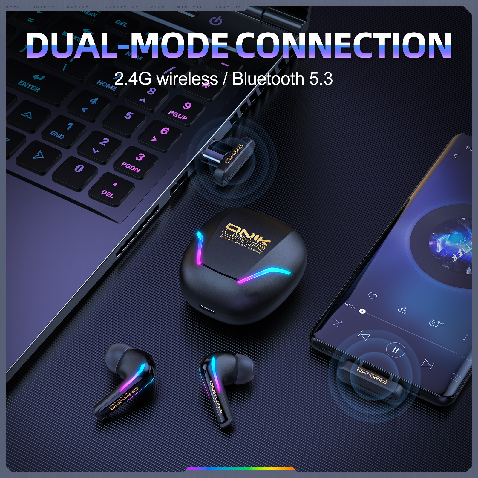 ワイヤレスイヤホン　TRUE WIRELESS EARPHONE Amazon.com: TAGRY 2 Sets X08 Black and Ocean Blue Bluetooth
