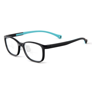 Nuevas gafas TR90 antiluz azul para niños, montura rectangular, lentes asféricas unisex sin prescripción, tamaño mediano 25801 - Product Image 1