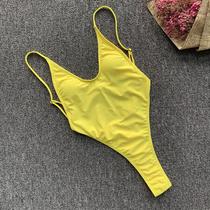Nuovo STOCK <span class=keywords><strong>con</strong></span> Pad 4 colori Sexi perizoma da donna costume da bagno intero a vita alta - Product Image 5