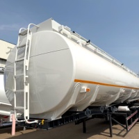Semirremolque Cisterna de 3 Ejes para Líquidos a Granel, 40-60 CBM, Remolque de Transporte de Agua, Combustible y Productos Químicos, Solución Industrial de Alta Resistencia
