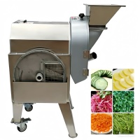 Automatische industriële groentesnijder met hoge capaciteit voor wortelgroenten zoals aardappel, wortel, etc. Multifunctionele groentesnijder
