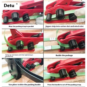 Lianlian Custom Semi-Automatic Strapping Machine Plastic Steel Strap Bundling Machine Thickened <b>Pliers</b> <b>Set</b> Strapping Buckle <b>Set</b> - Product Image 3