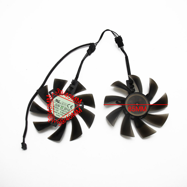 85MM Bearing DIY Fan 4Pin Cooling Fan For Gigabyte GTX 1050 1060 1070 960 RX 470 480 570 580 Graphics Card Cooler Fan