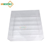 Récipient acrylique transparent de support de vitrine acrylique faite sur commande pour des sucreries d'aliments