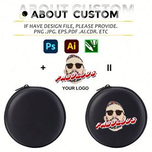 กระเป๋า EVA ทรงกลมแบบพกพาใหม่ปี 2025 กล่องเก็บสายดาต้ากันกระแทกแบบกำหนดเองได้ พร้อมซิปและโลโก้ - Product Image 2