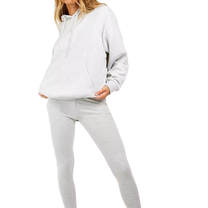 Casual Lightweight Two Piece Set <b>Tracksuits</b> Men Winter Pullover Fleece Custom Street Style Jogger Hooded Streetwear 2026 Season - Product Image 2