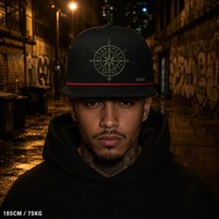 Casquette Trucker 5 Panneaux Vintage Personnalisée avec Broderie, Visière en Mousse et Filet, Style Urbain Chicano Côte Ouest, Vente en Gros