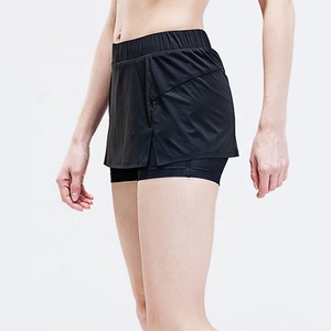 Custom Performance Look Like Skirt Inside Mesh Gym Sweat Shorts Fitness Training Women Biker Short Yoga Pants - Product Image 3