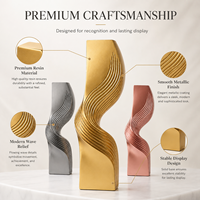Trophée en résine avec logo gravé sur mesure pour la cérémonie de remise des prix du championnat