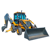 Mesin Diesel Turbocharged Backhoe Loader untuk Pemasangan Saluran & Pertanian - Fleksibel & Efisiensi Tinggi 37kW untuk Segala Pekerjaan