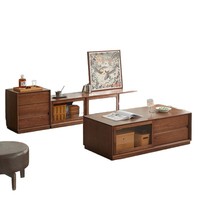 Ensemble de canapés modernes et minimalistes pour salon avec table basse et armoire de rangement pour usage hôtelier