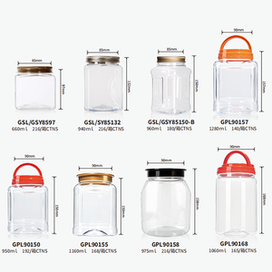 Bán Buôn Rỗng Rõ Ràng 30G 50G 200 Ml Nhựa Jar Pakistan Tùy Chỉnh Cookie Kẹo Nut Thực Phẩm Lưu Trữ 2Oz Nhựa Jar Với Nắp - Product Image 4