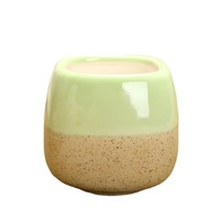 Mini pot à succulentes en céramique en forme de dessin animé |   Planteur de pouce de style coréen pour la décoration de bureau et de la maison