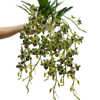 Orchidée artificielle en soie réaliste faite à la main de 80 cm, décoration suspendue pour la maison, idéale pour la Saint-Valentin et le Nouvel An
