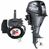 Offre Spéciale YAMASUN Moteur Hors-Bord 15 CV à Arbre Long, 4 Temps, Démarrage Électrique, Télécommande