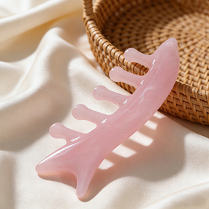 Peine de Masaje Meridian 2 en 1 Personalizado, Masajeador Facial y Nasal, Peine de Masaje Capilar Multifuncional de Resina - Product Image 2