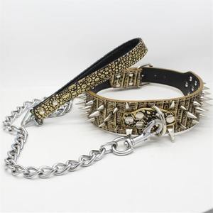Collar de Perro de Cuero PU con Púas Ajustable y Resistente, Estilo Punk de Lujo, Anti-Mordidas, para Perros Grandes - Product Image 6