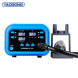 YAOGONG 861MAX <span class=keywords><strong>Pistola</strong></span> <span class=keywords><strong>de</strong></span> Aire Caliente, Estación <span class=keywords><strong>de</strong></span> Soldadura, Herramientas <span class=keywords><strong>de</strong></span> Soldadura <span class=keywords><strong>con</strong></span> Calentamiento Rápido para Reparación <span class=keywords><strong>de</strong></span> Teléfonos Móviles, PCB, <span class=keywords><strong>SMD</strong></span>, BGA - Product Image 3