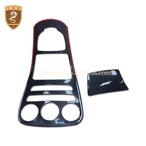 2PCS Garnitures intérieures de contrôle central en fibre de carbone pour <span class=keywords><strong>Mercedes</strong></span> Benz <span class=keywords><strong>Classe</strong></span> <span class=keywords><strong>C</strong></span> <span class=keywords><strong>W205</strong></span> Accessoires Auto - Product Image 2