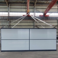 Maison préfabriquée pliable économique, cabane modulaire pliable à faible coût pour l'hébergement temporaire sur chantier