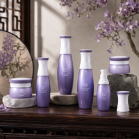 Flacons de lotion en verre exquis, flacons de parfum vaporisateur, pots cosmétiques 130ml 110ml 60ml 40ml 50g 30g, fabricant d'emballages cosmétiques