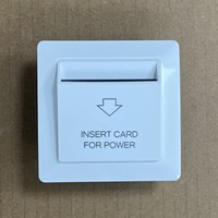Interrupteur mural d'hôtel 40A 220V 125Khz 13.56Mhz RFID à carte insérée pour économie d'énergie